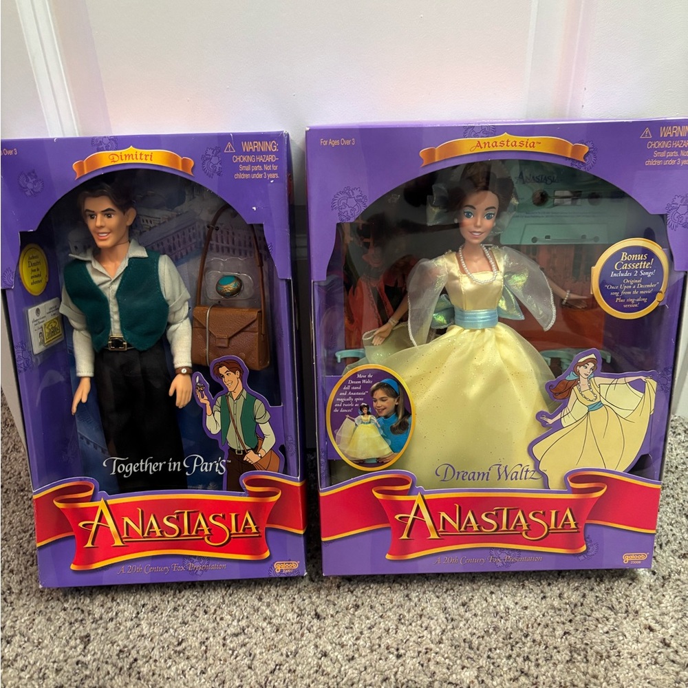 Vintage Dream Waltz Anastasia & Dimitri Doll with Cassette 1997 New in Box